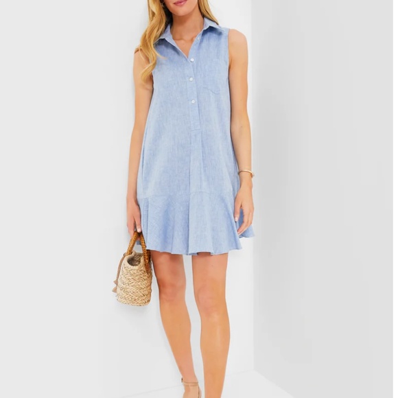 NWT Tuckernuck Callahan Chambray Dress - Picture 5 of 5